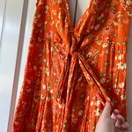 Free People NWT  It Takes Two Floral Print V-Neck Open Back Dress Photo 6