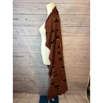 Madewell  Brown Animal Print Gauze Boho Bandana Scarf Raw Hem 42x42 Photo 3