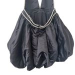 ADEIRLINA Tokyo At Midnight Jeweled Plunge Neck Bubble Mini Dress NWOT Medium Black Photo 4