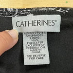 Black & White Catherine’s 3x  3/4 Sleeve Sheer Lined Blouse cottagecore Photo 4