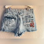 Arizona Jeans Arizona Jean Co. Floral Denim Shorts size 13 highest rise Photo 2