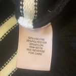 Philosophy  Sweater Small Black White Stripe Thick Knit Soft Casual Long Sleeve Photo 2