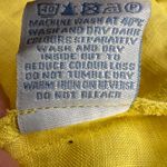 Boden Sunny Yellow Linen Beaded Jeweled Short Sleeve Tunic Top Ruched Size 6 Photo 11