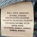 Maeve  Florence Floral Print Swing Mini Dress Bell Sleeve Blue Womens Medium Photo 7