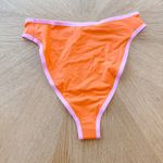 L Space Bikini Bottom Womens Large Orange Fused Ventura Bitsy Retro Colorblock Photo 3