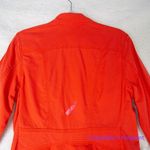 CAbi  Taylor Utility Ruffle Back Red style Button Down Jacket, size‎ M Photo 10