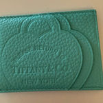 Tiffany & Co. Please Return To Heart Motif Card Case Small Wallet Blue NEW Photo 0