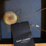 Saint Laurent  Guilloché Medallion Pendant Necklace in metal Photo 1