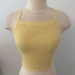 Double Zero  Mystical Ribbed Knit Cropped Tank Top Size Medium Photo 1