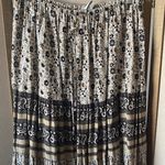White Stag  Khaki Floral maxi boho style Skirt large Photo 2