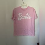 Barbie pink logo short sleeve t shirt XL 50% cotton Photo 2