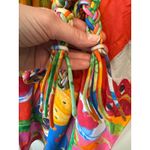 Farm Rio NWT Summer Picnic V-Neck Midi Dress w/ Braided Belt Size M Photo 6