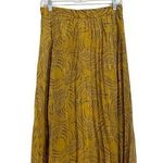 Ann Taylor Gold Floral Shell Peasant Pleated Skirt Sz 4 Photo 0