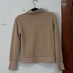 Senita Athletics Senita Hailey Tan Cropped Quarter Zip Sweatshirt XS Photo 4