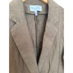 Michael Stars Lottie Linen Blazer Women’s Size M Olive Green Button Closure NWOT Photo 5