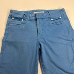 Joe’s Jeans Twill Denim Mid Rise Trouser Jeans Malibu Blue White Rivets Size 28 Photo 3