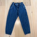 ZARA  Paperbag Denim Blue Jeans Size 10 Photo 0