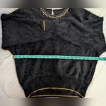 Vintage Tulip Korean Brand Angora/Nylon Embellished Sweater Black Gold Size undefined Photo 2