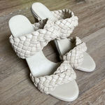 Revolve Tony Bianca Kimberley Braided Sandal Heel in Stone Photo 0