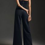 Anthropologie Pilcro Strapless Polished Wide-Leg Denim Jumpsuit, Size 4 Photo 5