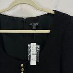 J.Crew  Sophia Scoopneck Dress Tweed Classic Preppy Cocktail Wool Black US 12 NWT Photo 5