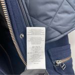 Joie  Coat Small Hetal Coat Winter Faux Fur Wool Blend Removable Vest Navy NWT Photo 13