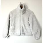 Lululemon Cinchable Fleece Zip-Up White Opal - size 2 Photo 0