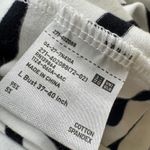 Uniqlo Striped Bra Tee Shirt Women Size L Black White Cotton Spandex OLDSTOCK Photo 5