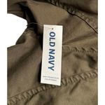 Old Navy NEW  Womens Olive Green Floral Embroidered Utility Field Cargo Jacket S Photo 8