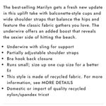 Venus Black Uplift Marilyn Unlined Underwire Bikini Bra Top 38C Photo 8