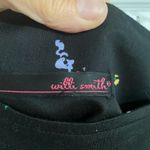 Willi Smith  black floral ballerina sequin cotton skirt size 10 NWT Photo 3