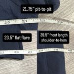 Garnet Hill  Navy Stretch Jersey Everyday T-Shirt Dress Lagenlook Cozycore Large Photo 10