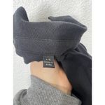 ATM Black Jersey Midi Shirt Dress Large L Button Front Pockets Photo 5