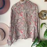 Rena Rowan VINTAGE  paisley print 100% silk button down blouse Women’s SIZE 18W‎ Photo 4