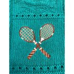 Herman Geist Vintage Knit Pullover Sweater Small Floral Tennis Short Sleeve 90s Photo 3