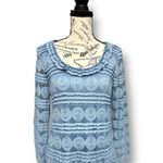 Sundance  Willow Lace Maxi Dress Dusty Blue Romantic Boho Prairie Size Large Photo 2