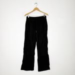 Athleta  Retreat Linen High Rise Wide Leg Pants Black Small Petite Photo 3