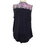 Inc international Concepts Purple & Black Sleeveless Women's Top Large | 49-39 Photo 1