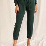perfectwhitetee Brooke Cozy Triblend Ribbed Jogger NEW Green Size L Photo 0