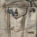 Thrill Jeans Distressed Stretch Denim Jacket Acid Wash Look Size Medium Photo 4