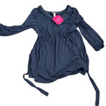 Isabel Maternity Blue Long Sleeve Button Photo 0