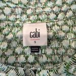 CAbi  Sleeveless Button Up Collared Blouse Women's Small Sea Glass Shimmer Green Photo 4