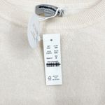 J.Crew  100% Cashmere crewneck sweatshirt Heather Muslin Medium NWT Old Money Photo 2