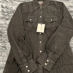 Untuckit Black Denim Button-Up Shirt by Photo 0