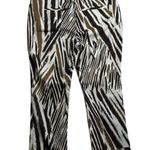 Chicos So Slimming Crop Pant Size 0.5 / 6 Graphic Animal Print Brown Photo 1