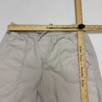 Athleta Shorts Women 4 Cream Grey Farallon Bermuda Drawstring Pockets Casual Photo 7