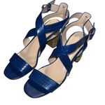 Tommy Hilfiger  Women’s Blue‎ Sadah Stacked Heel Strappy Sandals Shoes Size 8.5 Photo 0