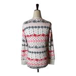 Victoria's Secret  Shirt Women Medium White Dream of Me Fair Isle Thermal Henley Photo 2