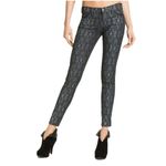 Current/Elliott Revolve Ankle Skinny Jean 26 Black Antique Lace Denim Printed Photo 4