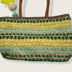 Steven by Steve Madden River Ombré Tassel Shoulder Bag Tote Green Blue Brown Yellow Photo 4